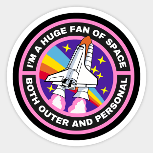 huge fan of space, both outer and personal | introvert Sticker